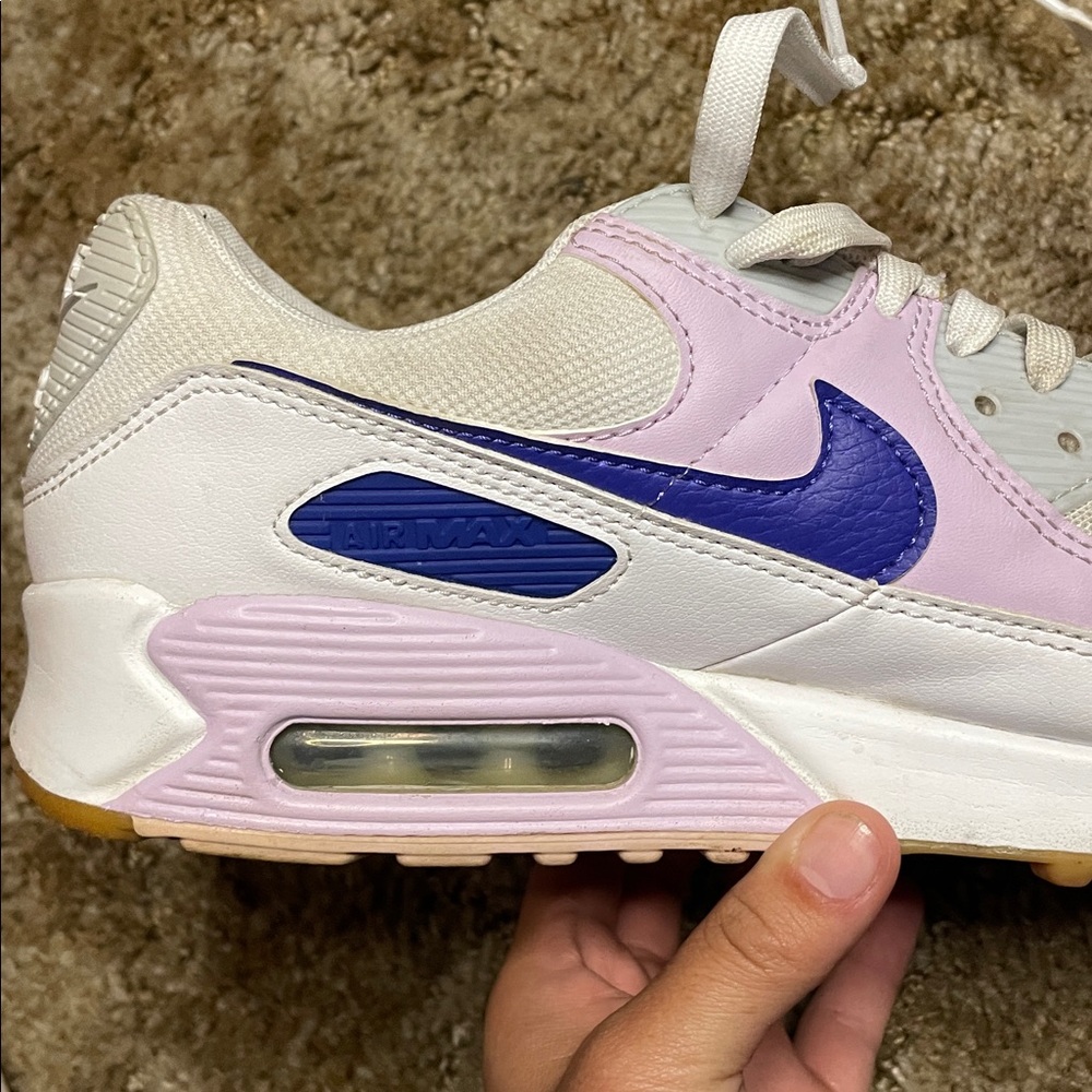 Nike Air Max 90 "White/Lapis/Doll/Pure Platinum" Women's Shoe Size 9 - Picture 6 of 6